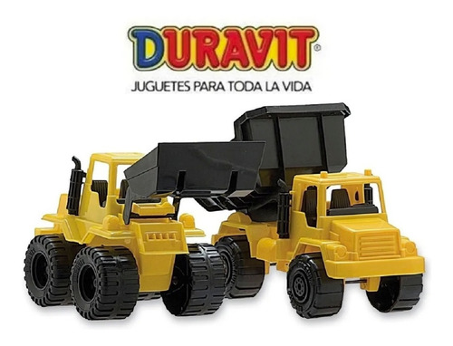 Imagen 2 de 5 de Duravit Set Constructor Excavadora Y Camión Volcador