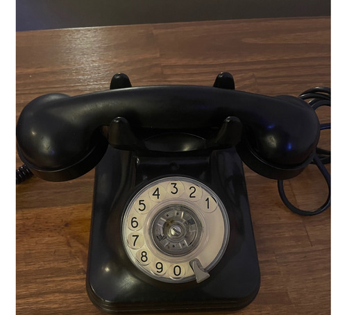 Teléfono Antiguo Baquelita Entel Años 50 Impecable Estado. 