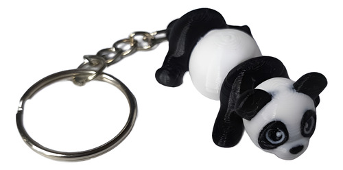 Llaveros Articulados 3d De Animalitos | Modelos Variado Blanco Y Negro