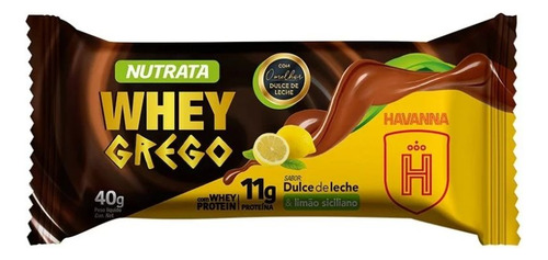 Whey Grego Bar (40g)dulce De Leche E Limão Siciliano Limão Siciliano