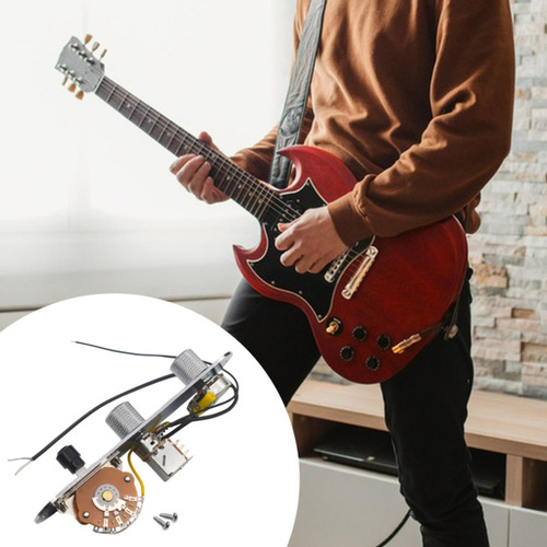 Placa De Control De Guitarra Eléctrica Cargada Con Arnés