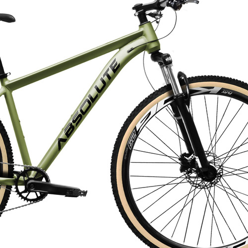 Bike Aro 29 Absolute Nero 5 12v Shimano Deore F. Hidráulico Cor Oliva