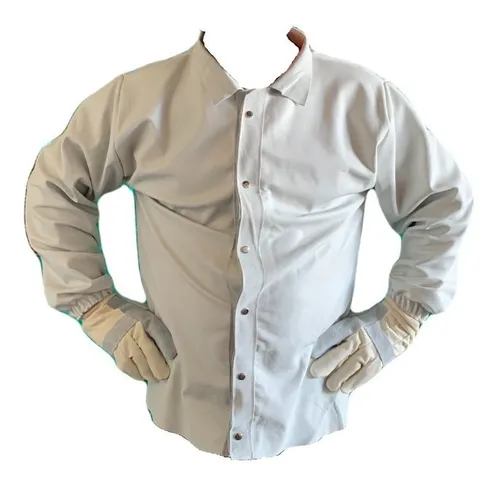 comprar Kit Couro Vaqueta Blusao Calça Epi Soldador Solda Conjunto