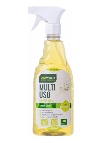 Multiuso Capim Limão Biodegradável Biowash 650ml