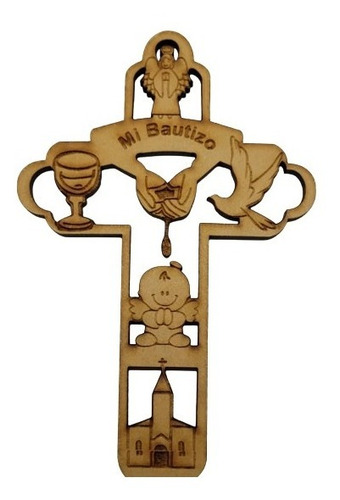 Imagen 2 de 4 de Recuerdos De Pared Mdf Nacimiento, Bautizo, Comunión.