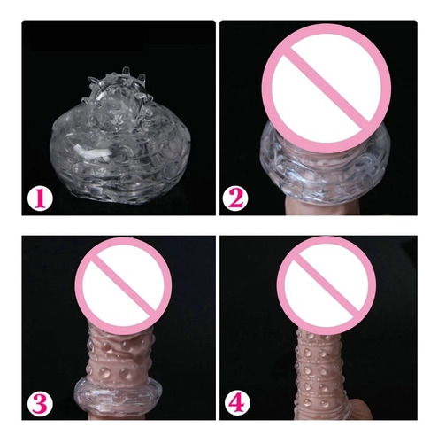 Condon Reusable Con Espuelas Juguete Sexual
