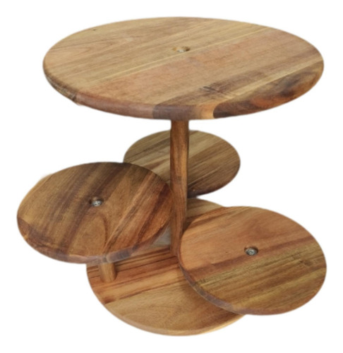 Soporte De Madera Para Pastel, Torre Redonda Para Cupcakes