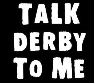 Talk Derby To Me Roller Derby - Pegatina De Vinilo Para Coch
