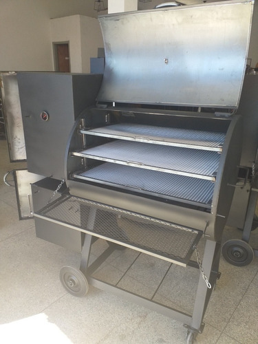 Imagem 2 de 3 de Churrasqueira Pit Smoker Capacidade Até 70kg; Esp 4,75mm