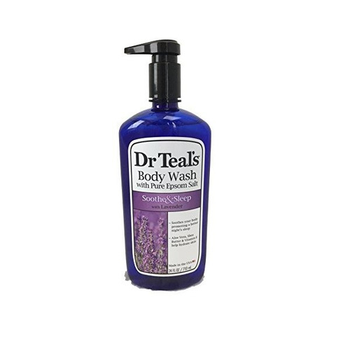 Del Dr. Teal Pura Sal De Epsom Body Wash Chupete Y Humectar 