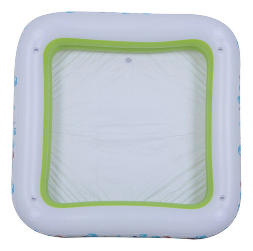 Piscina Inflable Familiar C/sombra Exterior Portátil Verano Amarillo Azul Verde
