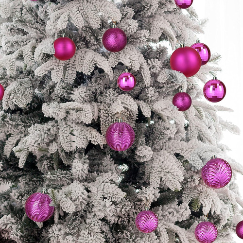 Juego De Adornos Para Navidad Prextex, Rosa, 36pcs