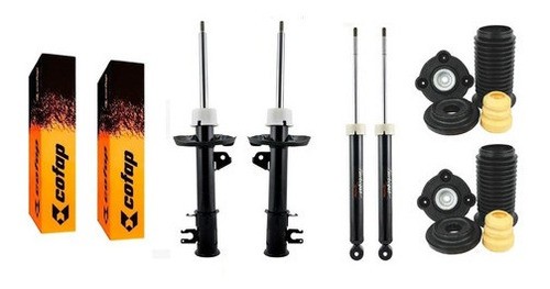 Kit 4 Amortecedor + Batente Uno Vivace 2016 Cofap Original