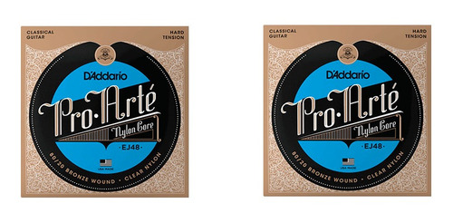 Pack De 2 Cuerdas P/guitarra Clásica D'addario Pro Arte Ej48