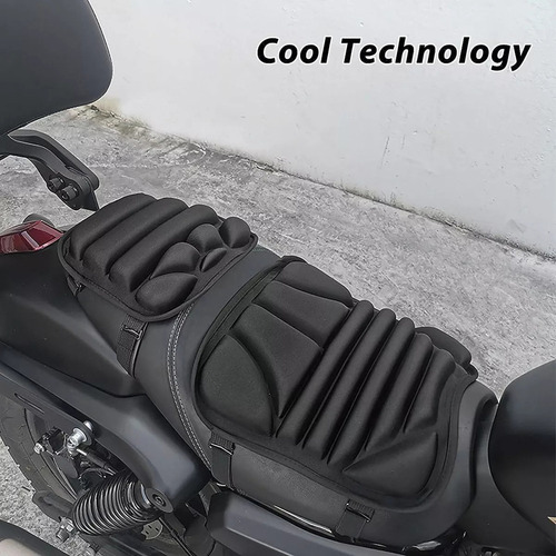 Cojín Para Pasajero De Motocicleta Con 2 Almohadillas De Gel