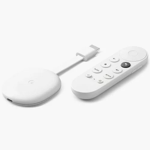 GOOGLE CHROMECAST 4 HD GOOGLE TV WHITE (S/TRAFO S/PILAS)