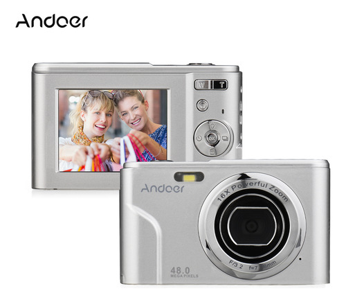 Videocámara Digital Andoer 16x Con Pantalla De Cámara Portát