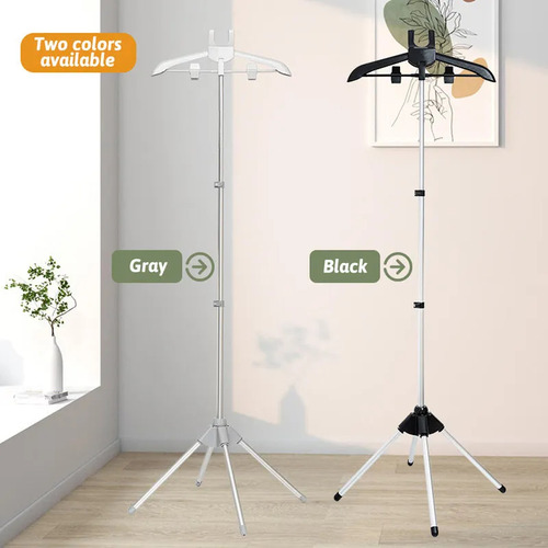Colgador De Vapor Plegable Para Ropa, Escurridor Negro