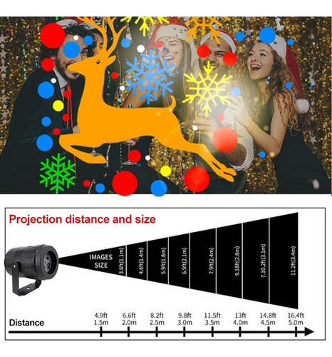 M Oferta Especial Led Navidad Halloween Proyector Luces