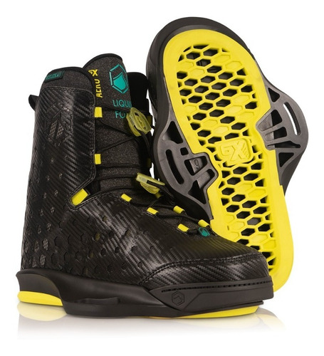 Imagen 1 de 2 de Zonazero Liquid Force Botas Aero 6x Black Wakeboard Binding