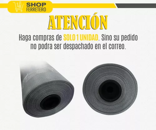 Tela Mosquitero Plastico 1,2 Metros De Ancho Rollo 30 Mts