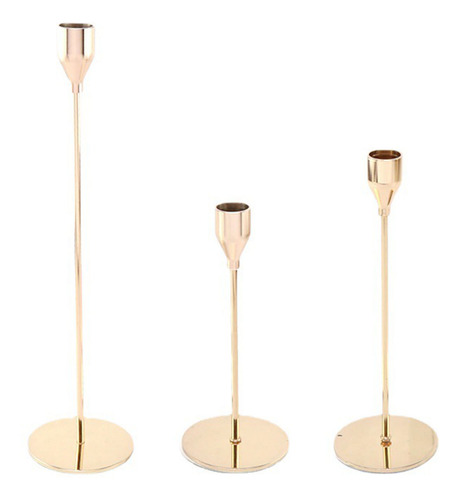 Candelabros Cónico, Juego De 3 Portavelas Para Decoración