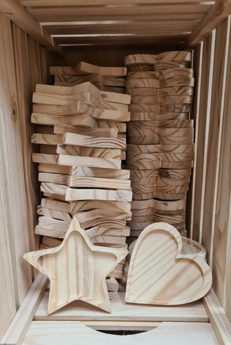 Imagen 3 de 6 de Plato De Madera Corazon Mundopino