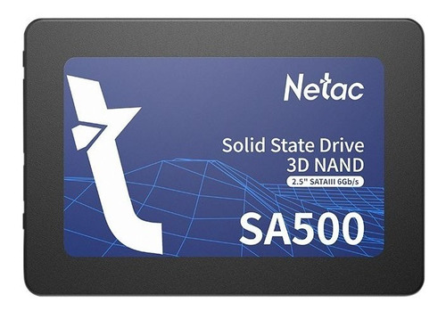 Disco Ssd Estado Solido Netac Sa500 120gb Sata 3d Nand 2.5  