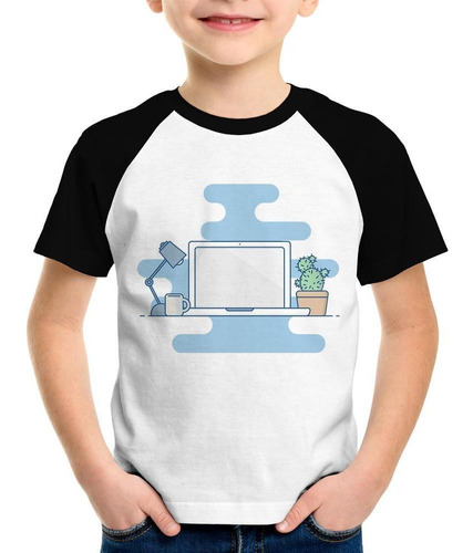 Camiseta Raglan Infantil Laptop