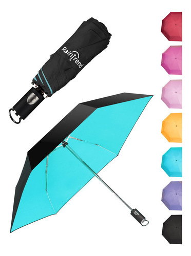 Raintrend Paraguas Automático Para Mujer Con Protección Uv