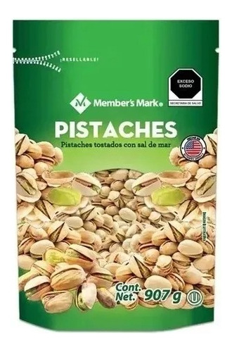 Pistaches Tostados Con Sal De Mar Marca Member's Mark 907 G