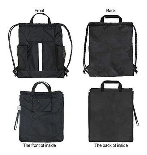 Mochila Deportiva Con Cordón Y Compartimento Para Zapatos