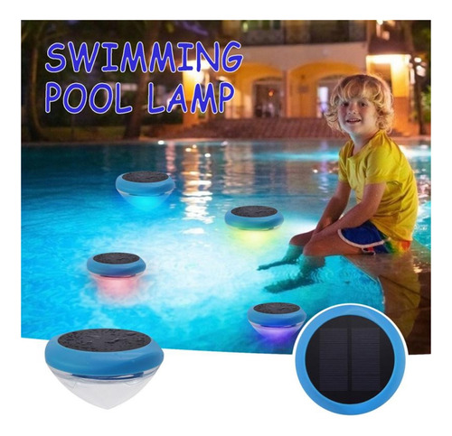 5pc Luz Flotante Solar 7 Cambio De Color Impermeable