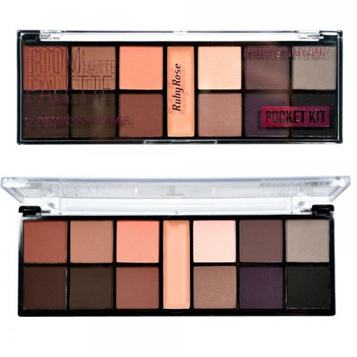 6 Paleta De Sombras Matte Boom Matte Ruby Rose Atacado