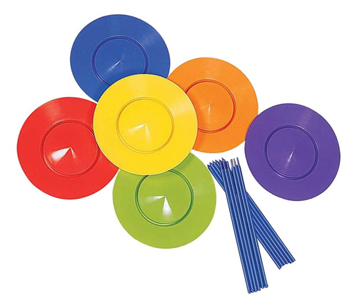 6 Uds. De Platos Giratorios De Plástico, Equilibrio ,