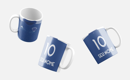Caneca Cruzeiro Times Brasil Personalizada Nome E Numero