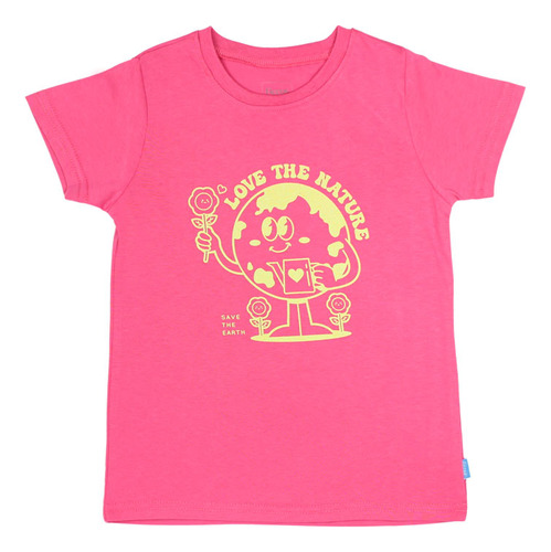 Polera Day To Day Rosado Oscuro Kids Niña Ficcus