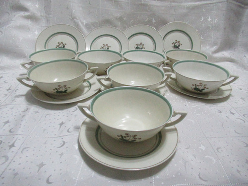 8 Bowls Cereal Platos Royal Copenhagen Denmark Quaking Grass