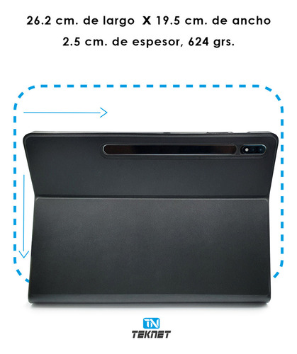 Funda para Teclado Touchpad Samsung Galaxy Tab S9 X710 11 Color Negro
