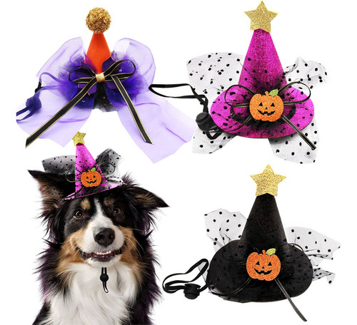 (3 #mold) Gorro De Halloween Para Gatos Y Perros, Accesorios