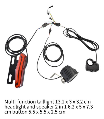 Faro Y Luz Trasera Para Bicicletas Eléctricas, Luz