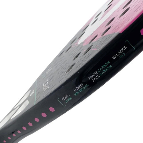 Raquete De Beach Tennis Classic Full Carbon Vg Plus Cor Rosa