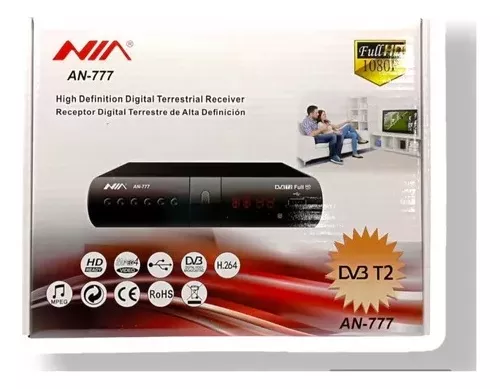 Decodificador Tdt Nia An-777 +wifi+mini Antena+envio