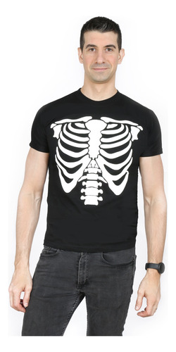 Halloween Disfraz Remera Adolescentes/adultos It - Esqueleto