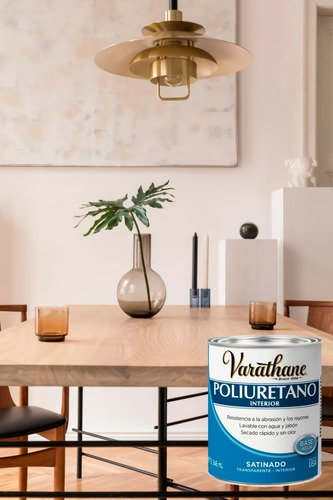 Poliuretano Varathane Interior Satinado Base Agua 946 Ml
