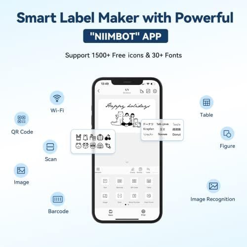 Niimbot B1 Etiquetadora Con Identificación Automática, Impre