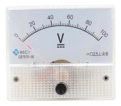 2x Voltímetro 85c1 Cc 0--50v 0-100v 0-0-50v Rectangular