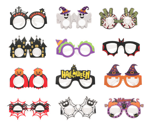 Gafas Novedosas De Halloween, 12 Unidades, Divertidas Para D