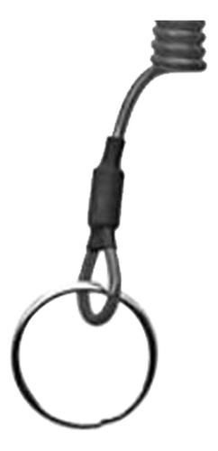 6 Cordón Retráctil Seguro En Espiral, Cordones De Negro