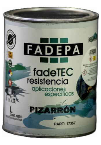 Pintura Pizarra Verde Negro 1lt Fadepa 